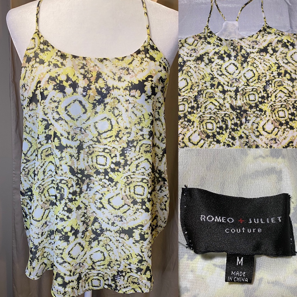 Romeo + Juliet Printed Tank Size M